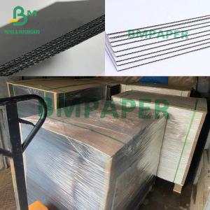 China Black / White Corrugated Cardboard Sheets 3 Layers Full Colored F Flute Board 700mm X 1000mm on sale