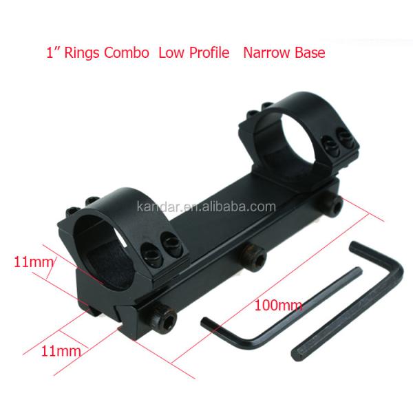Aluminium Alloy One Piece Offset Low Profile Ring 25.4mm Scope Mount L2303 for
