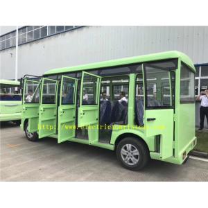18 Seats Electric Sightseeing Bus , School Shuttle Bus With Doors 30 Km/H