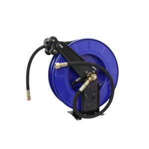 Road Sweeper Washing Reel (with 20m Hose): Blue Housing, Accepts Spray Gun