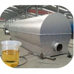 China Pyrolysis Oil Distillation Plant For Converting Old Tires And Plastic To Diesel Fuel on sale