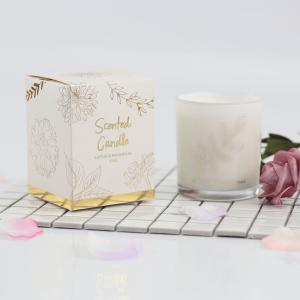Screen Printing Home Scents Candles With Gold Stamping Folding Box