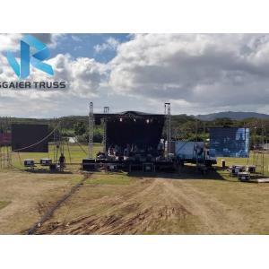 Welded Aluminum Flat Roof Truss In Concert For Large Scale Performance