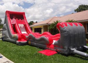 Cheap Rent Inflatable Water Slides Kids Jumping Bounce Red PVC Large Inflatable Water Slides for sale