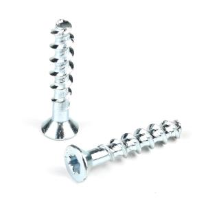 China Installation Carbon Steel Zinc Plating Torx Flat Head Concrete Screw Bolt M5 35mm Anchor Drilling Cement Bolt on sale