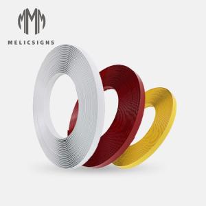 China White Color Single Edge Arrow Type 35m 45m Length Channel Letter Plastic Trim Cap on sale