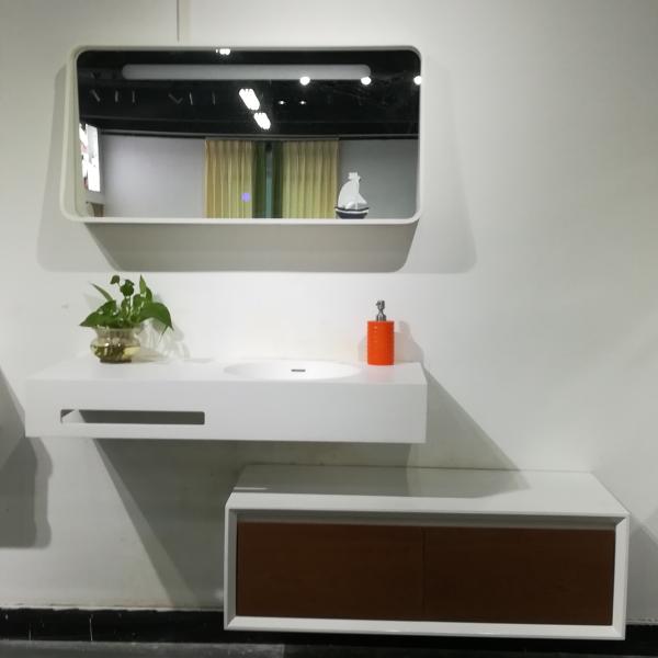 Fashionable Wall Hung Wash Hand Basin Single Hole Faucet Mount