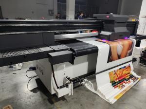 Cheap 1440 DPI CMYK White Ink UV Roll Printer With Ethernet / USB Interface for sale