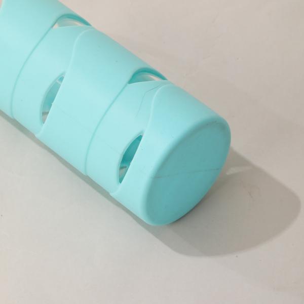 550ml Leak Proof Custom Unbreakable Glass Drinking Water Bottle Wide Mouth Glass Water Bottle With Silicone Sleeve And Handle Dishwasher Safe