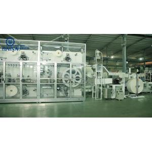 85% Efficiency Nonwoven Pulp Diaper Manufacturing Plant With Stacker