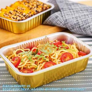 3500ml/7.5LB, Sturdy Aluminum Foil Pans With Lids For Cooking, Baking, Reheating