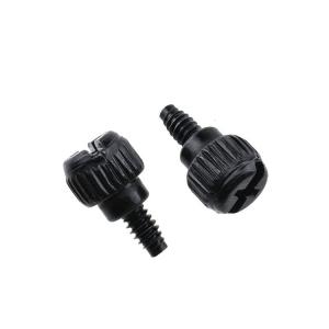 6-32 Thread Size Black Zinc Thumb Screws for Tool-Free Installation in PC Cases