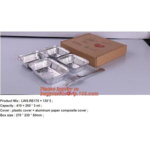 Rectangular Aluminium Foil Food Container, Airlines Fast Food Delivery,