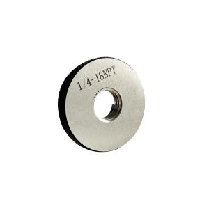 1/4-18 NPT Taper Pipe Thread Ring Gauge for NPT and NPTF Threads Inspection