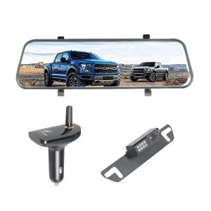 DVR Function Night Vision Backup Cameras 10 Inch Mirror Dashcam