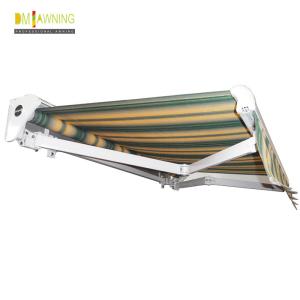 Balcony Aluminium Waterproof Retractable Awning With Rain Channel Half Box On