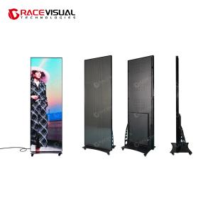 IP Series | P2.5 Indoor LED Poster – 640×1920mm Display with 16bit Grayscale, High Contrast, and Mobile Base for Versatile Advertising