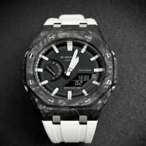Mechanical Casio Watch Case Fashion Fold Over Clasp Type Carbon Fiber Watch Case