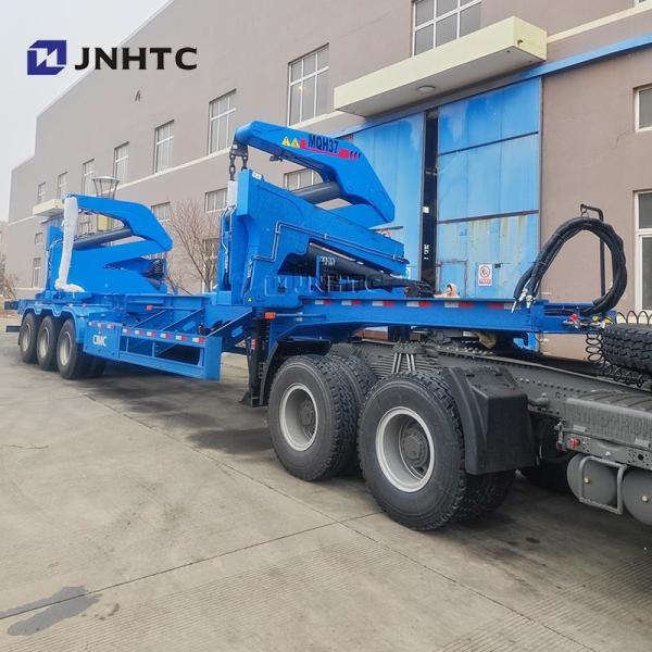 Quality New China Official Truck Container Side Lifter Lowbed Semi-Trailer With Crane High Quality wholesale