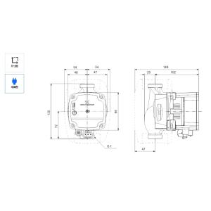 Grundfos ALPHA1 L 15-40 130 Heating Circulation Pump