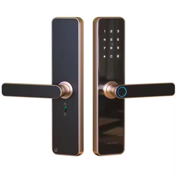 Tuya Wifi Electronic Door Lock 35mm - 55mm Smart Card Door Lock Password Key