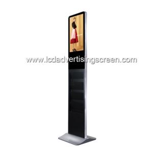 Android Wifi Lcd Advertising Screen Digital Book Holder 300 Cd/M2 Brightness