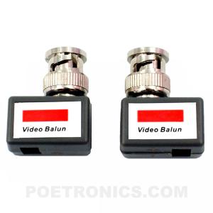 PVB-ET05 (400-600m) BNC Male to Screw Terminal CCTV Passive Video Balun
