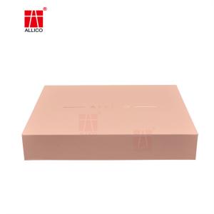 Pp Lamination Easy Fold Box , 1.5mm Pink Corrugated Shipping Boxes