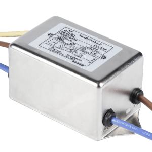 1A-6A Two-Stage Single Phase EMC Filter Wire Output Power Line Filter