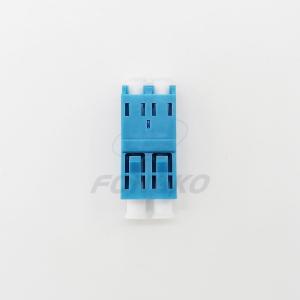 LC / UPC Duplex Unibody Shell Optical Fiber Adapter Coupler Flangeless