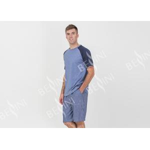 China Breathable Mens Designer Loungewear Sets Polycotton Jersey Raglan Sleeve Tee on sale