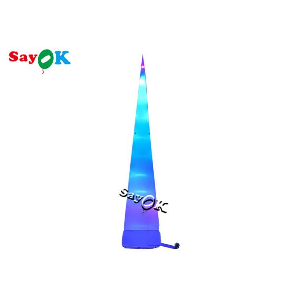 Quality Giant Inflatable LED Cone remote controlled Outdoor Lighting Decoration wholesale