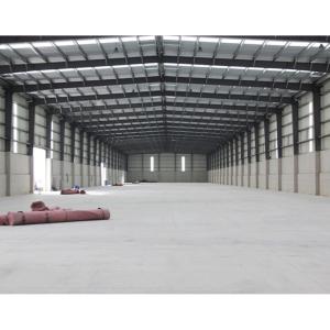 Muti Span Steel Frame Warehouse Factory With Free Architectural Design
