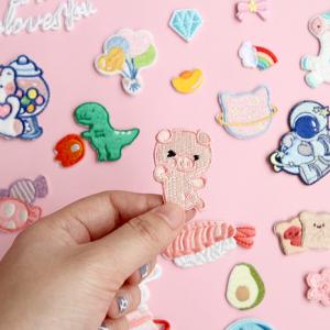 Custom Made High End Soft patch logo patch embroidered crocodile patch