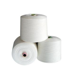 Raw White 100% Polyester Ring Spun Yarn Factory Machine Sewing Yarn 30/2, 30/3,