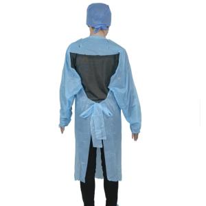 Plastic Customized Professional Disposable Thumb Loop CPE Gown With Sleeves