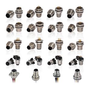 IP68 M5 M8 M12 3 4pin 5pin 8pin 12pin PCB Panel Assembly Mold Circular