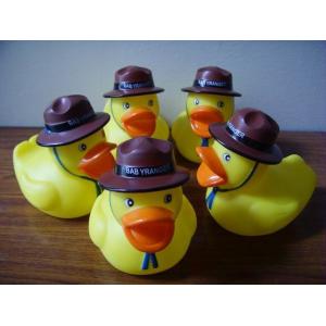 Phthalates Free Personalised Rubber Duck With Hat / Geologist / Desert Driver