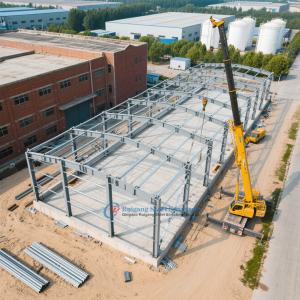 Modular PEB Steel Structure Building For Logistics With High Quality Wall And Roof Panels