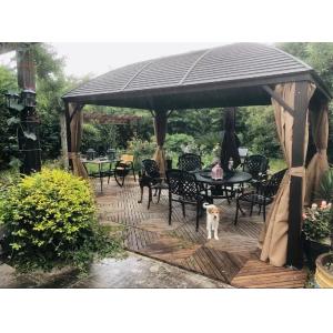 Gazebo 3 x 4m With Hardtop Roof, Durable And Weather-resistant, Perfect For