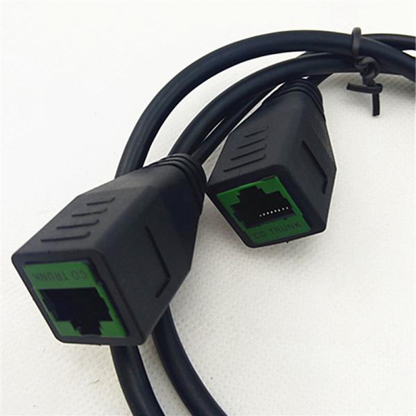 Electronic 8P8C Rj45 Cable , Male Female Cable Customized Pitch Multiple Colors