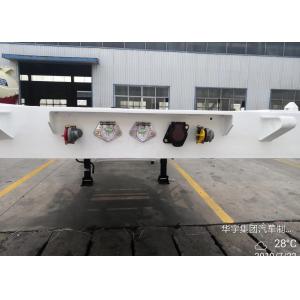 3 Axles Flat Bed Semi Trailer with Anti-rust Chassis Surface and Semi-Trailer