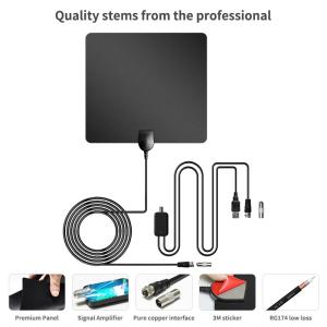 12V Portable Car Parabolic Satellite Antenna with Wireless DVB and IEC/F Male