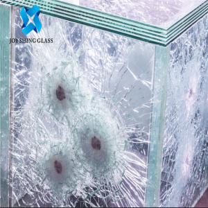 High Hardness Laminated Bullet Proof Glass Thickness Size Customized