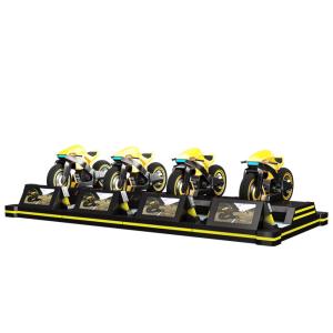 220v Black Crazy VR Motorcycle Simulator Electric Cylinder Racing Platform For