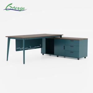 Wood/Steel Commercial Manager Office Desk 1200-2000L*500-900W*750H Mm Ships
