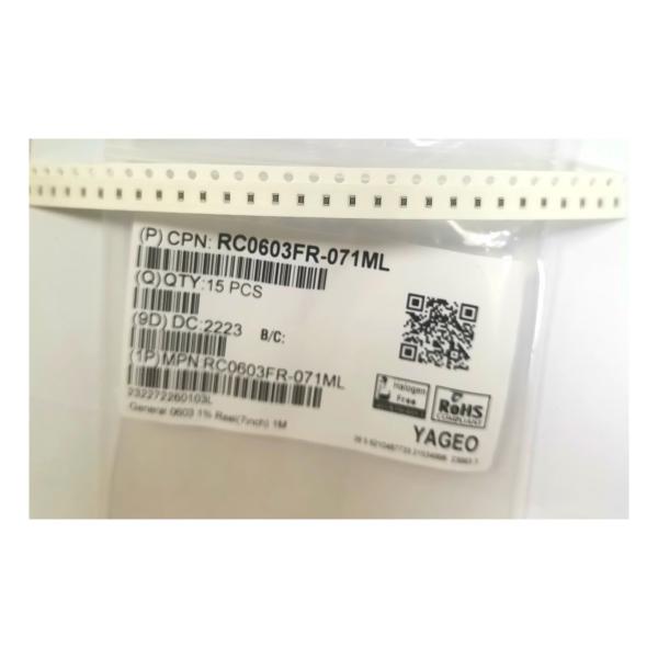 Quality 1000KΩ ± 1% 0603 Chip Resistor 7 Inch Dia Reel Extremely Thin And Light wholesale