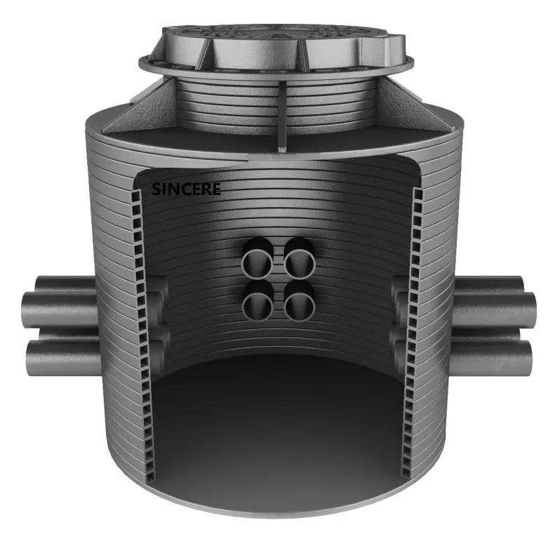 PE PP HDPE Wound Manhole Spiral Pipe Extrusion Line Hollow Walled