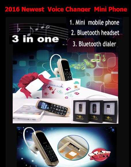 Quality China Mini phone J8 GTSTAR BM50 Voice Changer Small Mobile Phone smart bluetooth headset Mini phone +very small mobile wholesale