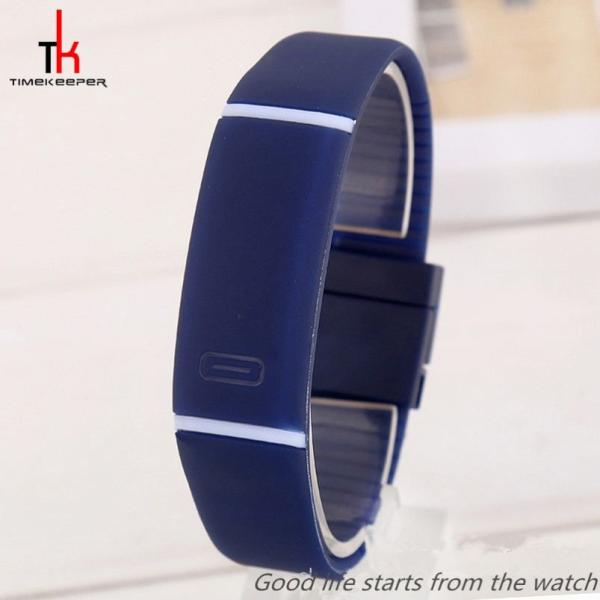 Quality Silicone Straps Multifunction Wrist Watch , Smart Screen Touch Led Watch wholesale